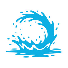 Water splash icon. Set different liquid shapes and silhouettes. Water drop Splash with droplet. Vector illustration eps 10