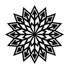abstract snowflake vector illustration