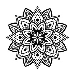 a mandala inspired circular design with sharp.