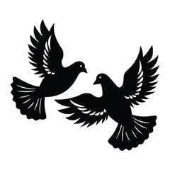 vector illustration of a dove
