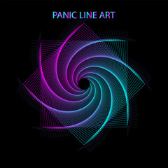 Fototapeta premium Abstract geometric design with vibrant lines