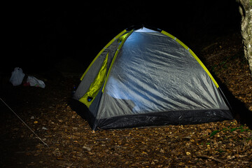 outdoor tent. tourist recreation