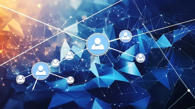 Global Network Connectivity: Abstract Digital Social Connections