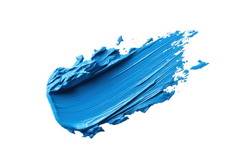 Fototapeta premium Dynamischer blauer Pinselstrich mit Farbstuktur PNG mit transparentem Hintergrund
