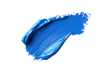 Dynamischer blauer Pinselstrich mit Farbstuktur PNG mit transparentem Hintergrund

