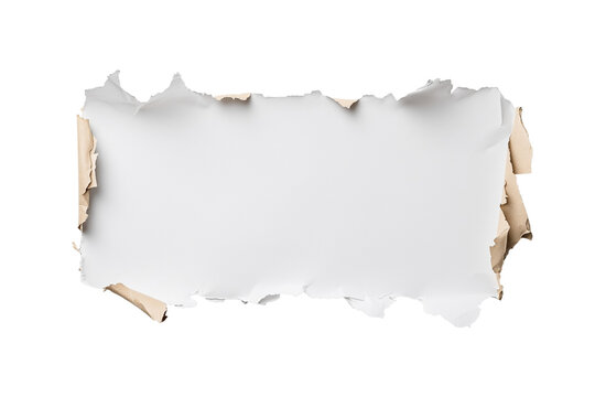 Zerrissener Papierstreifen mit realistischer Struktur PNG mit transparentem Hintergrund

