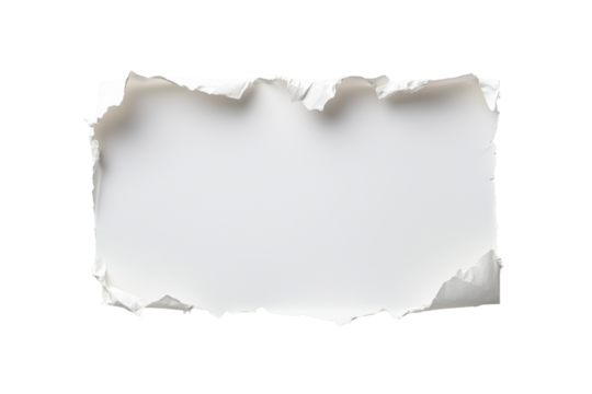 Zerrissener Papierstreifen mit realistischer Struktur PNG mit transparentem Hintergrund

