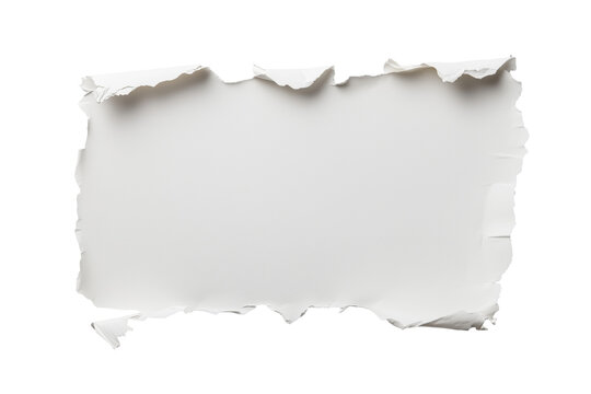 Zerrissener Papierstreifen mit realistischer Struktur PNG mit transparentem Hintergrund


