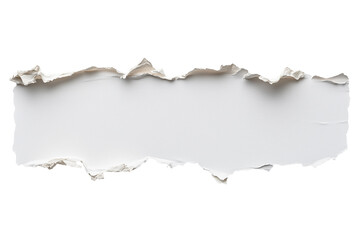 Zerrissener Papierstreifen mit realistischer Struktur PNG mit transparentem Hintergrund

