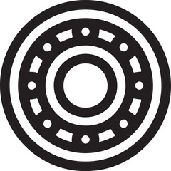 Illustration of a roller bearing spare part
