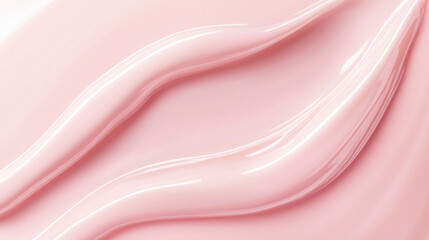 Close-up view of creamy pink texture, ideal for beauty and skincare products.