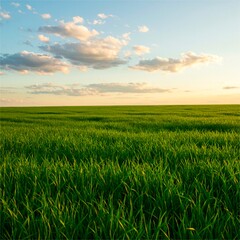 Beautiful green field .landscape.