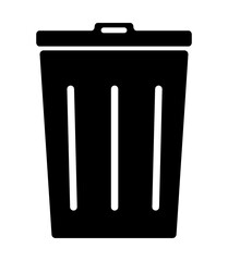 Black trash Icon