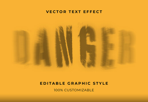 Shaked Motion Blur Text Effect