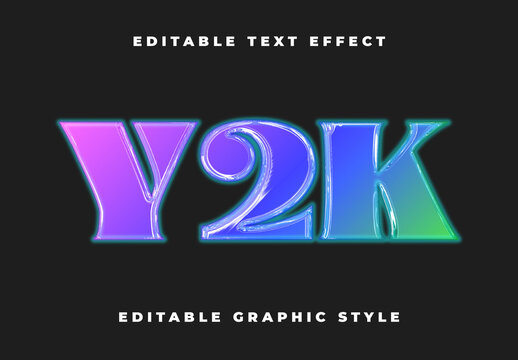 Purple And Green Neon Gradient Font Glossy Strong Text Effect