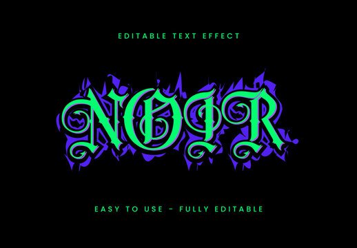 Gothic Blackletter Ornamental Text Effect