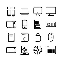 Computer and Hardware Icon Pack Vector