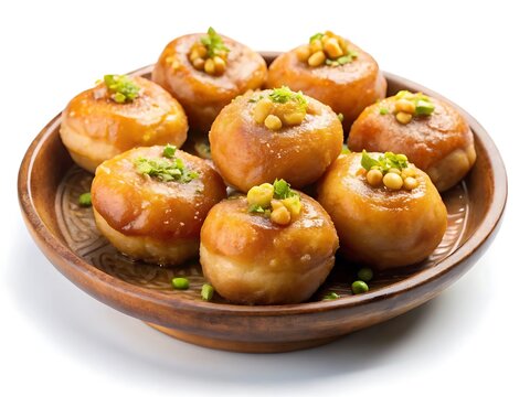 Balushahi or Badusha or Mughlai dish is a traditional Indian soft and flaky dessert or sweet food also popular