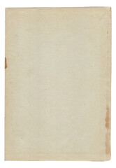 Vintage background of old ancient torn paper texture isolated