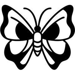 butterfly silhouettes isolated vector