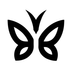 butterfly silhouettes isolated vector