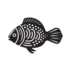 vector illustration of a fish
