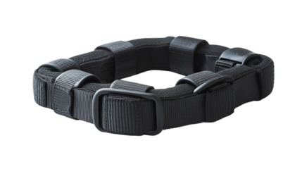 A cable organizer with velcro straps, isolated on white background --ar 16:9