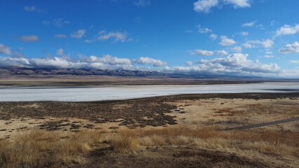Soda Lake in California Salt Water