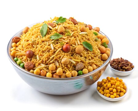 Fresh and crunchy Nimco Mix, delicious blend of sev, peanuts, chick peas and fried lentil.
