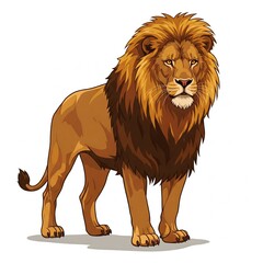 Obraz premium lion isolated on white