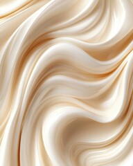 Obraz premium Beige satin texture with soft flowing folds 