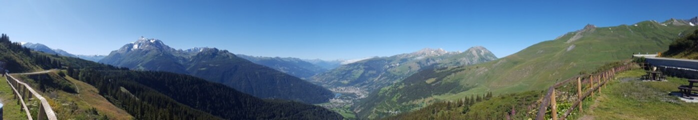 Panoramique Bourg Saint Maurice, Savoie, France © tlr98