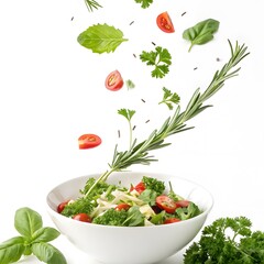 salad with tomatoes and cucumbers