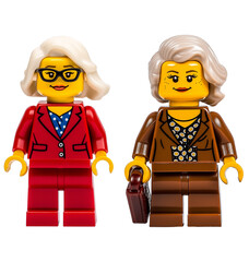 Naklejka premium Lego figurines, senior businesswoman