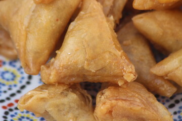 Briwat Close Up, Traditional Moroccan Pastry
