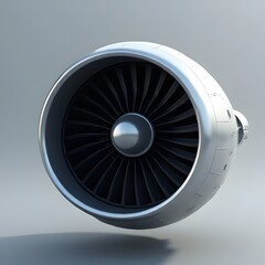 Jet Turbofan Engine - Precision and Power in Aviation Engineering