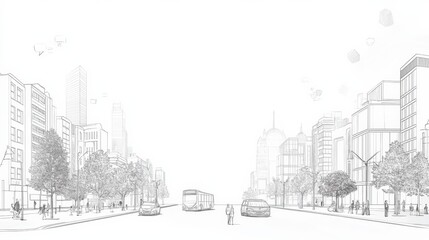 Brand IP IP image design planning city goods concise large area blank 