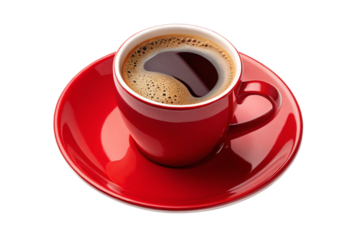 赤いコーヒーカップ PNG
