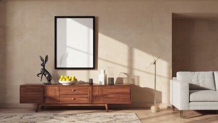 Cozy living room with a couch and table, perfect for family gatherings or relaxation