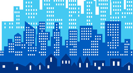 city ​​symbol silhouette 2d graphics	