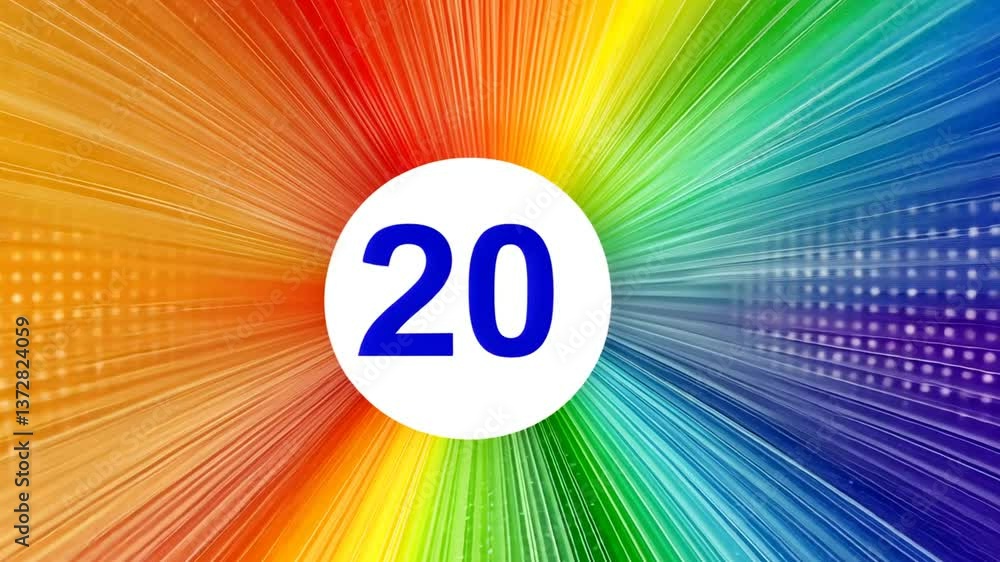 Poster colorful countdown timer displaying number twenty-nine for an event generative ai