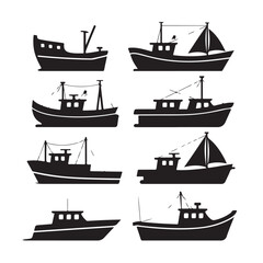 vector illustration of a ship