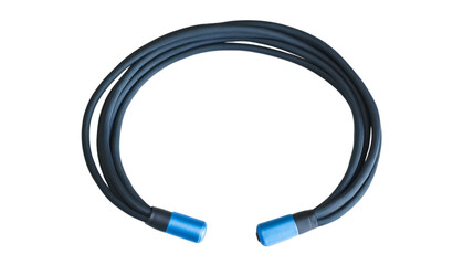 Fototapeta premium A smart jump rope with Bluetooth tracking, isolated on white background --ar 16:9