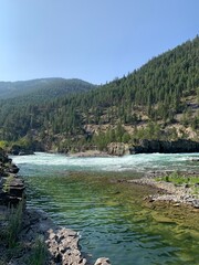 river in the mountains