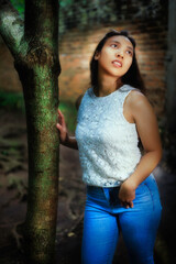 Natural beauty by the tree