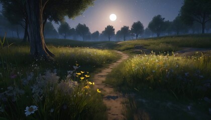 sunset over the river