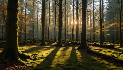 morning in the forest