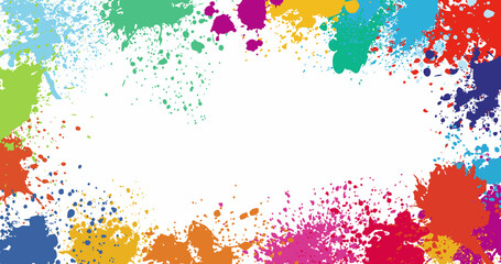 Abstract Video Background with Spots of Paint