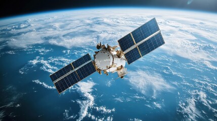 Satellite Orbiting Earth: A Stunning View of Space Exploration
