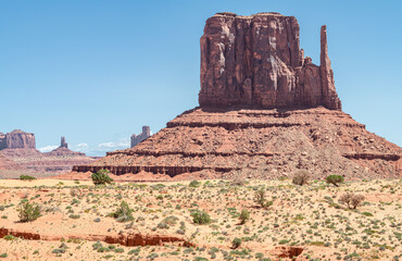 Sandstone Buttes in Monument Valley, Arizona, USA